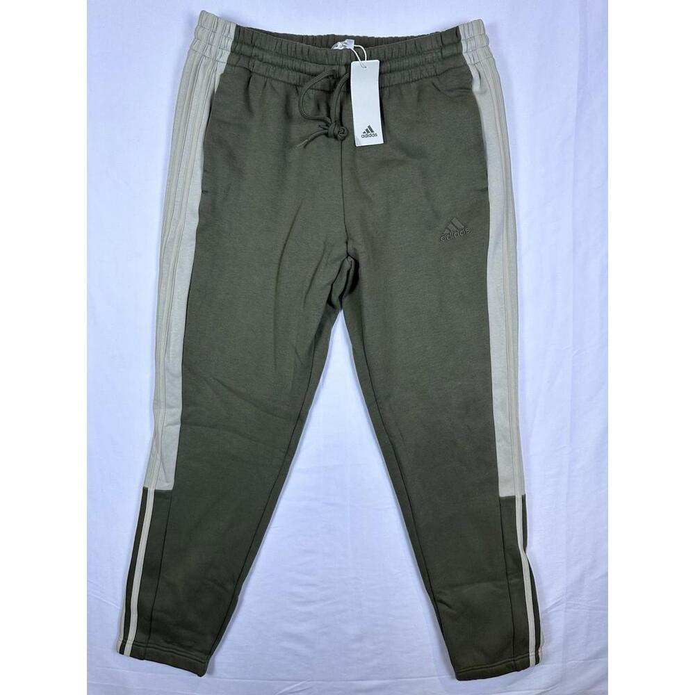 Brand New Adidas Essentials 3-Stripes Tapered Cuff Men’s Pants Size L JE8150